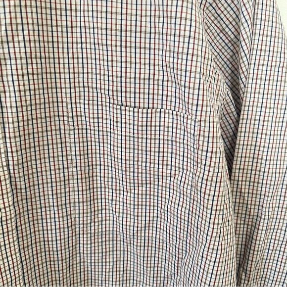 Forsyth Cream Multicolor Checkered Long Sleeve Dress Shirt - Picture 7 of 9